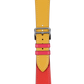 YELLOW/RED APPLE WATCH STRAP